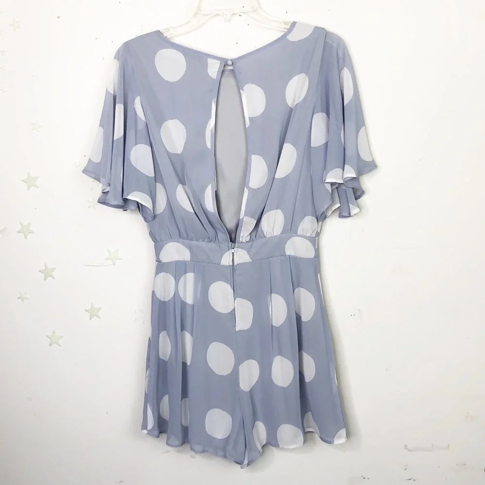 MYSTIC lavender spotted romper